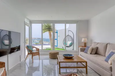 Zona de estar de Portomare Delight Private pool & Seaviews Pasito Blanco