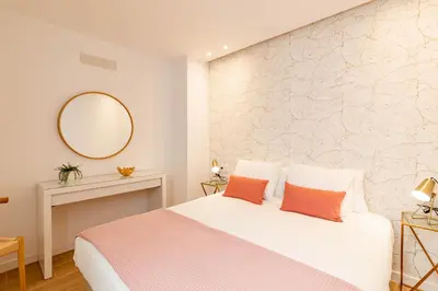 Cama o camas de una habitación en Luxury Penthouse With Jacuzzi La Strada