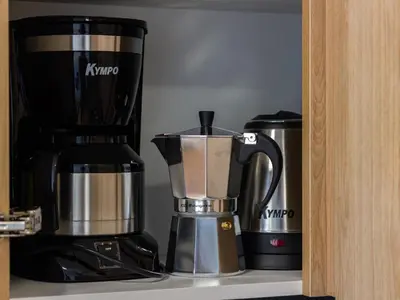 Utensilios para hacer té y café en Cozy Holiday Home in Playa del Inglés