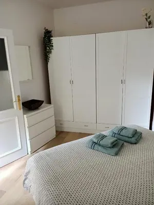 Cama o camas de una habitación en YourCanterasBeachApartment