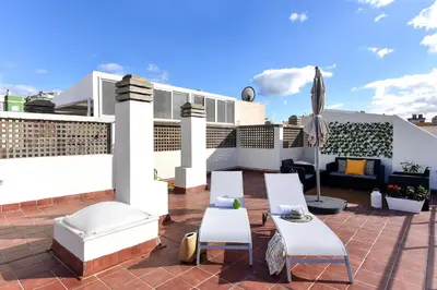 Zona de estar de Apartment El Confital RF18 by VillaGranCanaria
