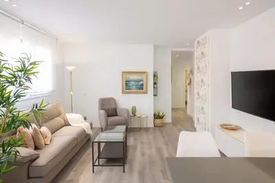 Una televisión o centro de entretenimiento en Hercot Canteras Relax