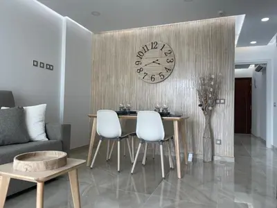 Zona de estar de BAMBOO CHIC APARTMENT PLAYA DEL INGLES