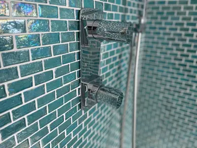 Un baño de Luxury Villa Morelli with seaview & heated pool