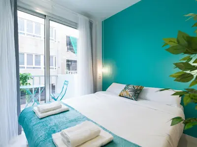 Cama o camas de una habitación en Fancy & Stylish studio by CanariasGetaway