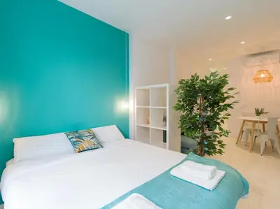 Cama o camas de una habitación en Fancy & Stylish studio by CanariasGetaway