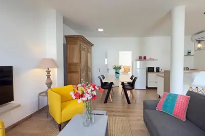 Zona de estar de Casa en la montaña