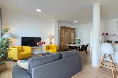 Zona de estar de Casa en la montaña