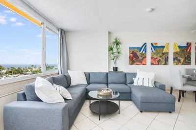 Zona de estar de Casa LEX I Ocean & Sunrise Panorama I Steps from Dunes and Beach I Private 50 sqm terrace I Pool
