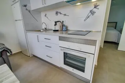 Una cocina o zona de cocina en Penthouse mit Traumblick