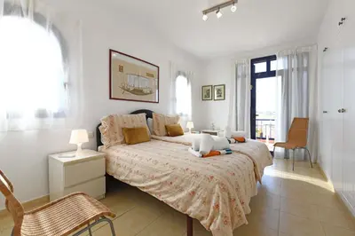 Cama o camas de una habitación en Bahía Meloneras 71