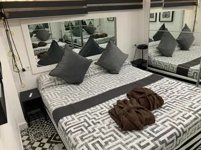 Cama o camas de una habitación en Yumboparadise
