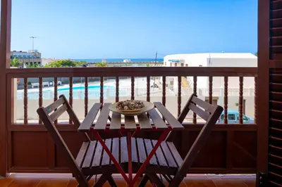 Un balcón o terraza de Casa Playa María