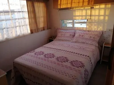 Cama o camas de una habitación en House Camping Pasito Blanco
