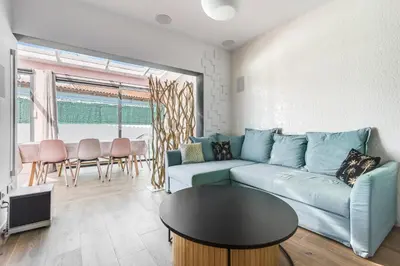 Zona de estar de La Casa Blanca a smart and sunny,3 bedrooms house