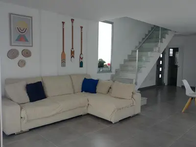 Zona de estar de Casa de Playa maravillosa en Taliarte