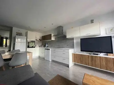 Una cocina o zona de cocina en Vistas de Ensueño al Mar en Playa del Águila