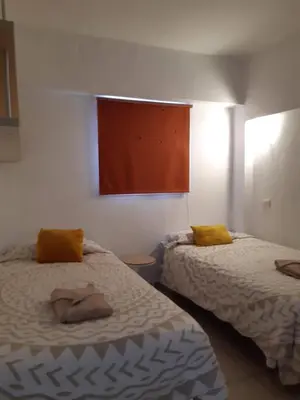 Cama o camas de una habitación en Apartamento La Aldea Pueblo Gran Canaria 2B