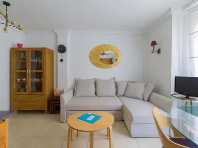 Zona de estar de Quiet behind the beach By CanariasGetaway