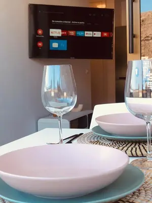 Una televisión o centro de entretenimiento en Relax & enjoy Cumana II Puerto Rico