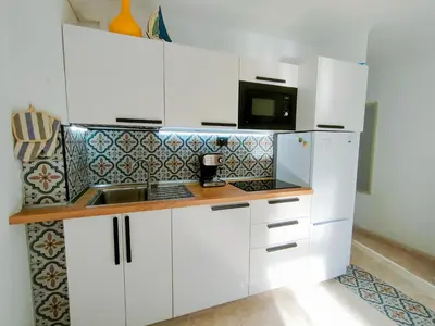 Una cocina o zona de cocina en Playa del Ingles, 4 min a pie de la playa