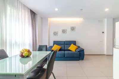 Zona de estar de Modern Flat Las Canteras