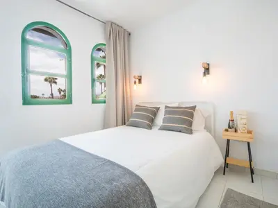 Cama o camas de una habitación en Apartamento Maspalomas Duna Flor Verde
