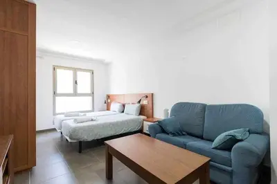 Cama o camas de una habitación en LA CICER BEACH APARTMENT ll