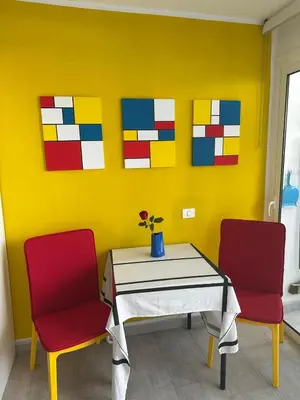 Zona de estar de Estudio mondrian