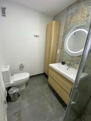 Un baño de Balandros Apartment, nice beach, wifi, confortable