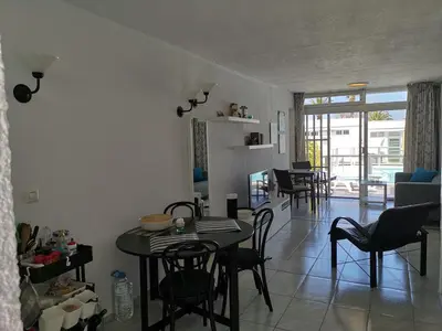 Zona de estar de Seaside bungalow