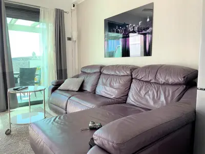 Zona de estar de Holiday home with great views and Pool