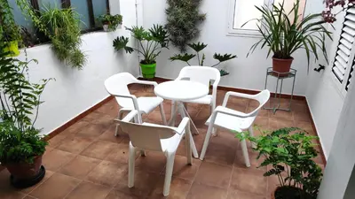 Zona de estar de La Orquídea
