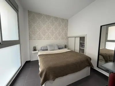 Cama o camas de una habitación en Apolo Studio: Apartamento en Playa de Las Canteras