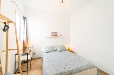 Cama o camas de una habitación en Un Lugar House Canteras - Coliving
