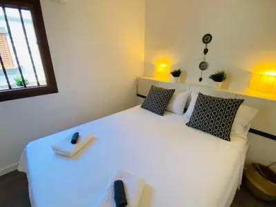 Cama o camas de una habitación en Parque Golf 16 by SunHousesCanarias