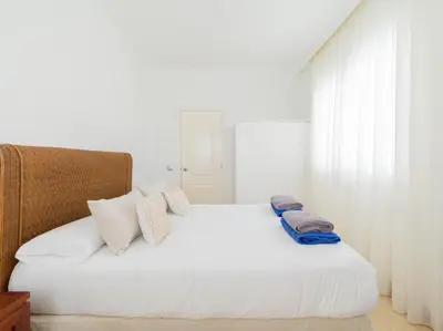 Cama o camas de una habitación en Entire Home Meloneras BBQ, PoolGolf