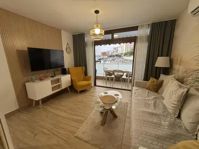 Zona de estar de Cactus Sombrerudo- bright apartment next to Yumbo