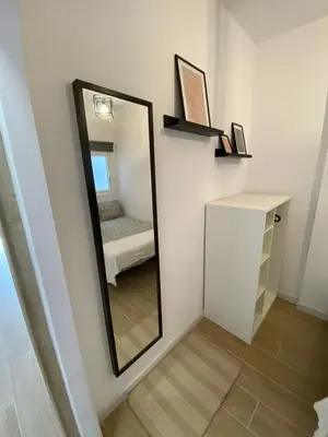 Cama o camas de una habitación en Beach balcony lounge