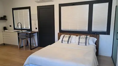 Cama o camas de una habitación en Calma Suites Tejeda