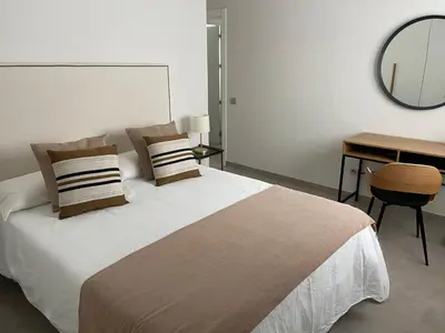 Cama o camas de una habitación en Castelar Rooms