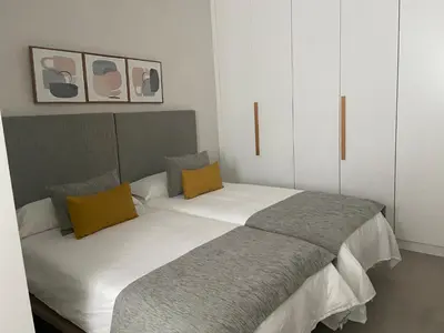 Cama o camas de una habitación en Castelar Rooms