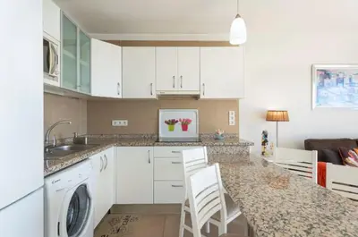 Una cocina o zona de cocina en Apartamentos Liszt