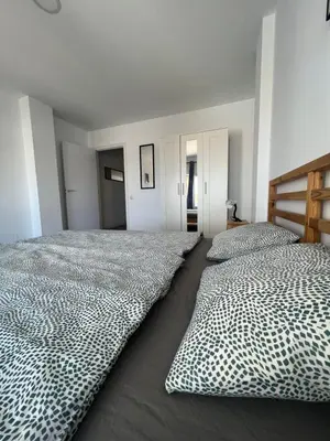Cama o camas de una habitación en San Agustin2, quiet apartment close to the beach