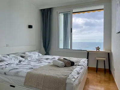 Cama o camas de una habitación en Direkt am Strand - Playa Patalavaca - Doñana