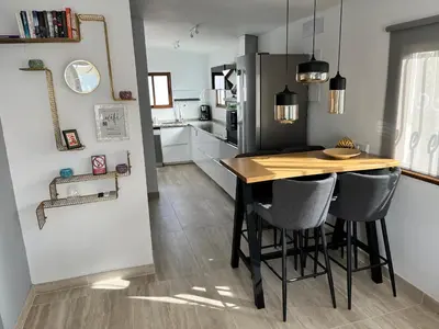 Una cocina o zona de cocina en Bungalow Yumbo