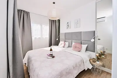Cama o camas de una habitación en Atlantico Sun Apartment I