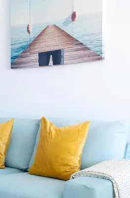 Zona de estar de Home2Book Blue Sea View Patalavaca Beach Apartment