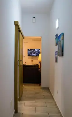Una televisión o centro de entretenimiento en Vivienda Crispin