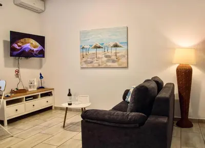 Una televisión o centro de entretenimiento en Vivienda Crispin